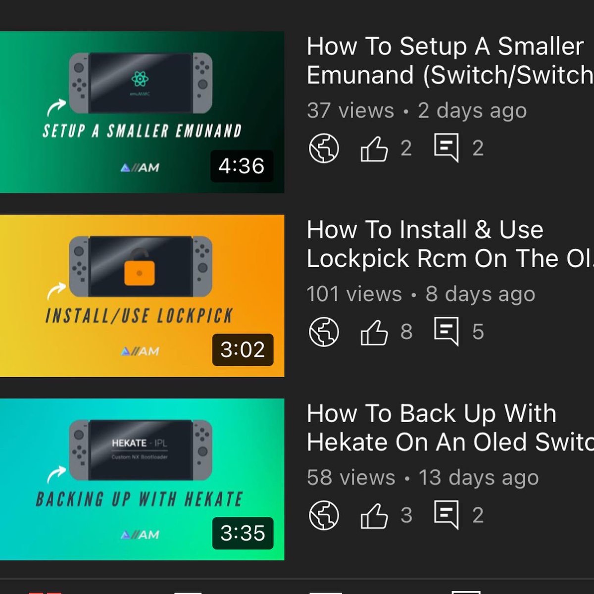 AlphaModding1's tweet photo. I would just like to thank you all for the support guys !! Not bad for the first month of videos 💻🪛
#youtube #nintendoswitch #retrogaming #handheldconsole #retrogamingcommunity #youtubechannel #switchmods #switchhomebrew #psp #psvita #nintendo #gba #gbc #gamecube #modding https://t.co/nL2b7GVgHR