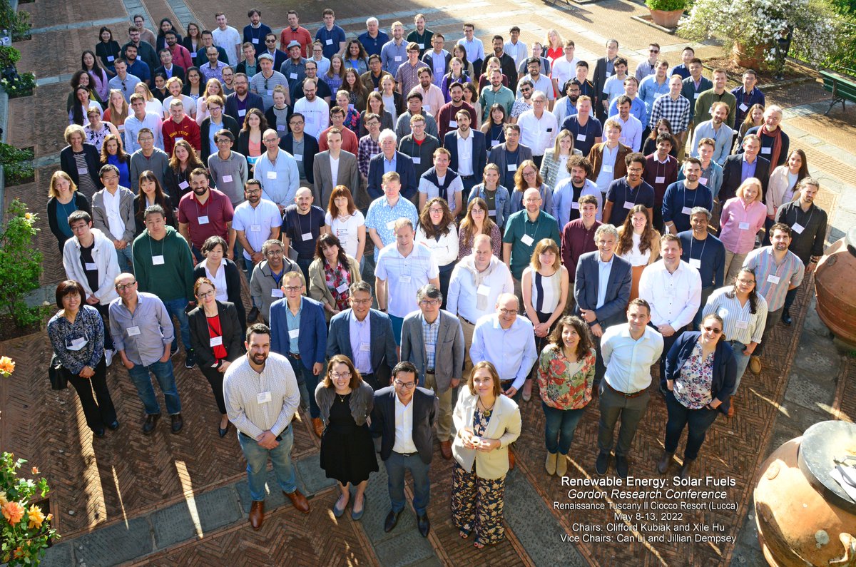 So many wonderful people! 
Great content and ideas at the latest 2022 Renewable Energy: Solar Fuels Conference GRC (<a href="/GordonConf/">Gordon Research Conferences</a>, #GRC).
Glad to be able to present our work at <a href="/ICIQchem/">ICIQ</a> concerning the <a href="/licrox_project/">@licrox</a>.