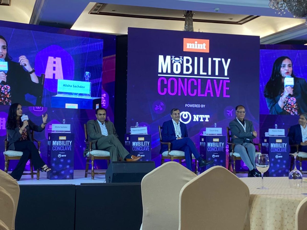 nagesh_a_b's tweet photo. Great session with @livemint moderated by @Alisha2494 on the topic, "The Future of Personal Mobility" at the #MintMobilityConclave. Thank you for this opportunity to share my thoughts on the adoption of e-2-wheelers & how finance will play a key role in driving its growth. https://t.co/o9FaXlgbC1
