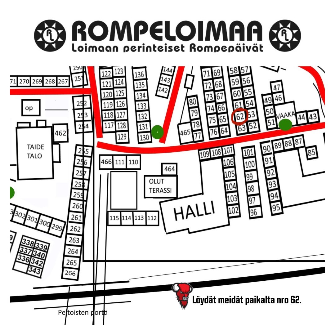 elina_temonen's tweet photo. Perinteiset Rompepäivät lähestyy! @Biisonit paikalla. Nähdään Loimaalla!
#rompepäivät #rompeloimaa #Bisons #biisonit https://t.co/Rpxu0VpVfO