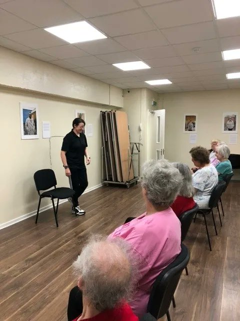 BSA_Leeds9's tweet photo. Our members enjoying a morning of strength and balance with Active Leeds - looking good ladies 😀🦾🦾🦾🦾🦾 #ACTIVELEEDS #BSA #LEEDS9 #CHAIREXERCISE https://t.co/gloWvgH4zn