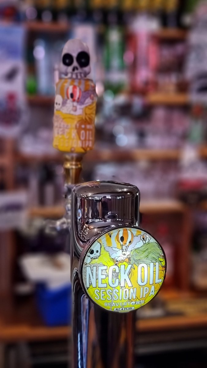 Beavertown Neck Oil. Session IPA 4.3%
Only £5 a pint. On tap now. 
#norwichpubs #beer @Costessey #beavertown