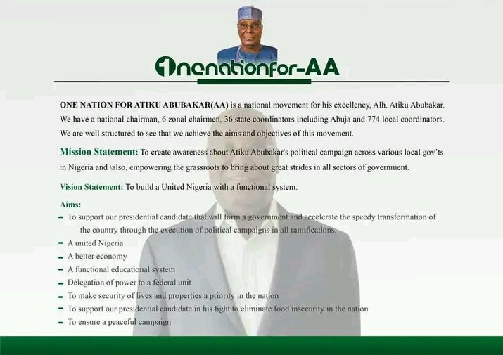official_zanner's tweet photo. #ONENATIONFORAA
Nigeria now needs someone with plan and also a man with business concept who will not keep borrowing money but rather will invest money and turn ₦5 in ₦10 for our own good and in this case there is no better candidate than the UNIFIER @atiku https://t.co/PNhrmXJRzW