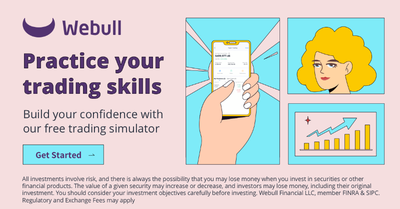 WebullGlobal's tweet photo. 👀👀Webull Paper Trading Helps Investors Practice Their Trading Skills.

👇👇Try it today!