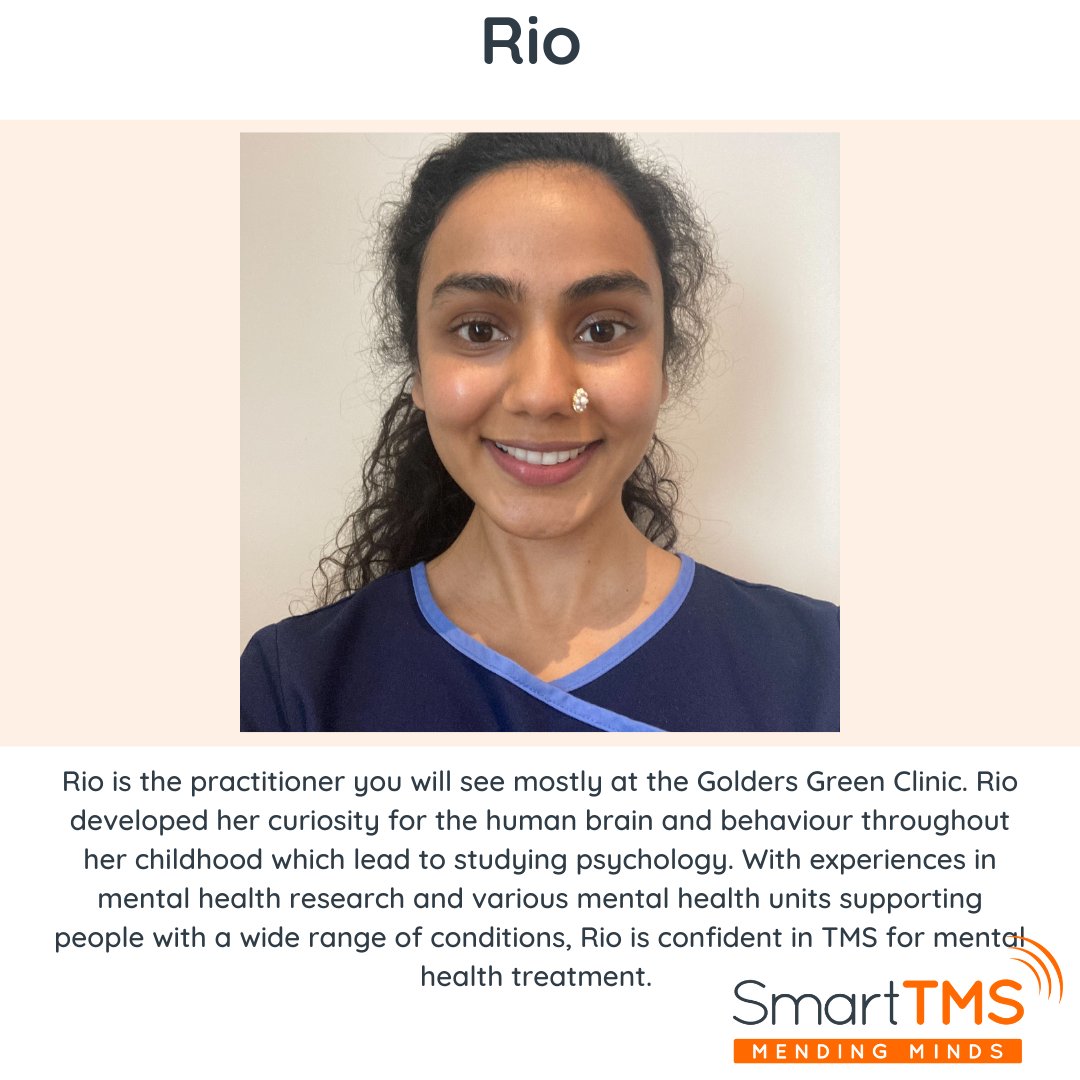 Smart_TMS's tweet image. Rio runs our Golders Green clinic in #london smarttms.co.uk/clinics/london…
