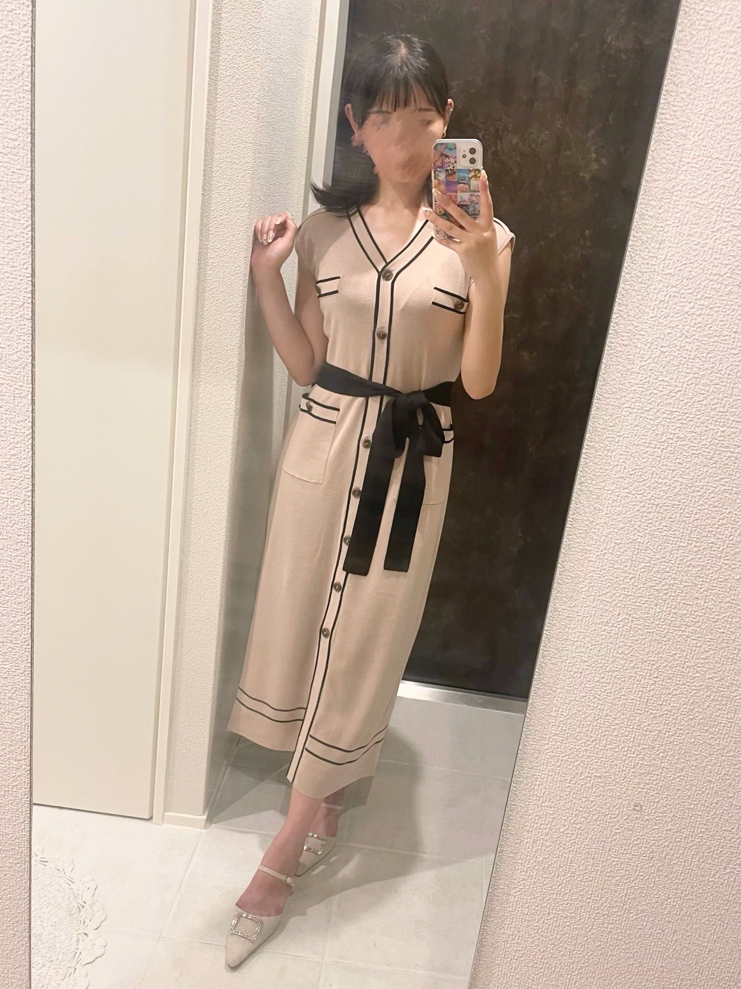 ワンピース herlipto Two-Tone Belted Long Cardigan 𝕞𝕚𝕟🍒 on X: 