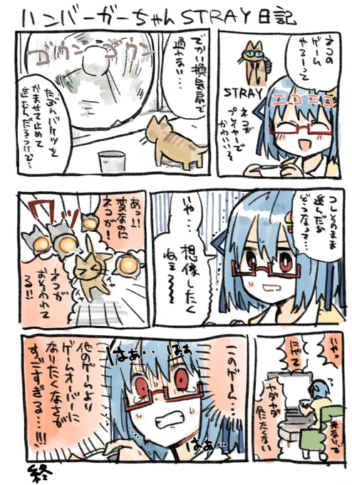 出来た。ハンバーガーちゃんSTRAY日記が。 
