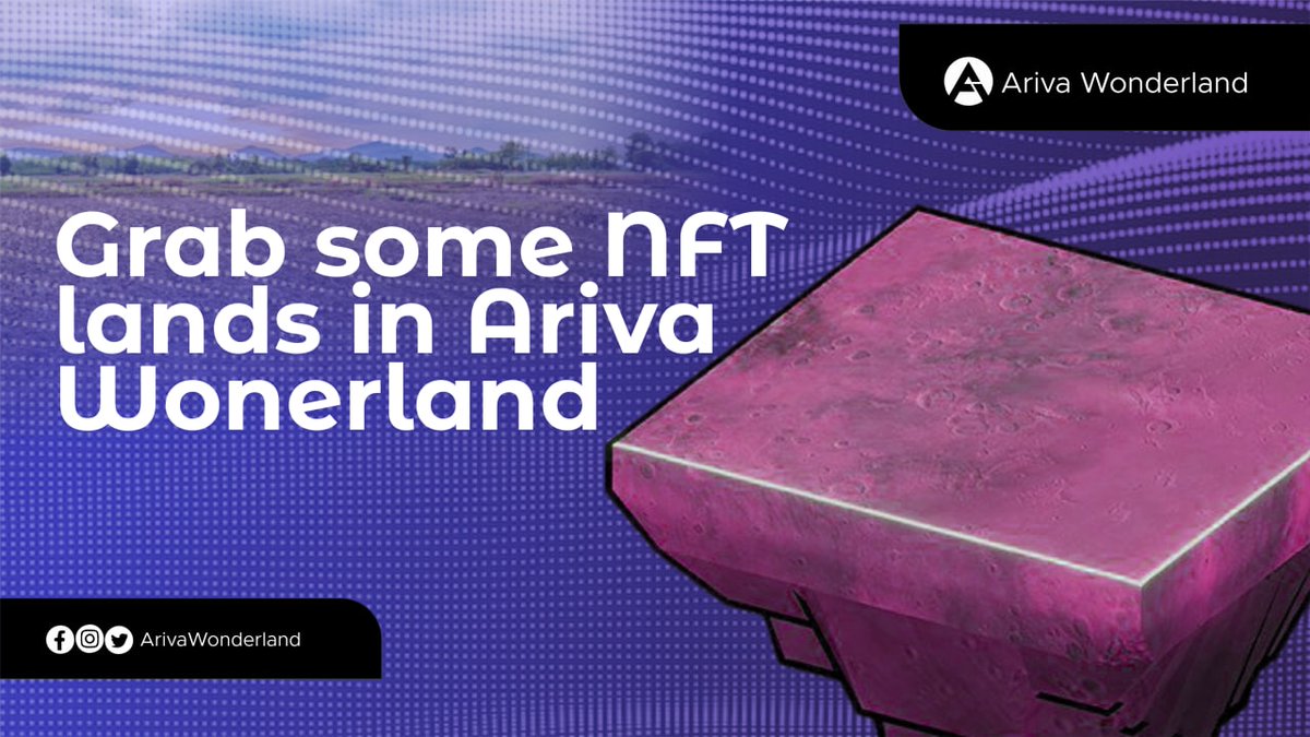 ArivaWonderland's tweet photo. #Metaverse lands are getting more expensive as lots of people; including celebrities, are rapidly adopting and making the most of the metaverse. 

💥💥 Land sale restarting soon, in #ArivaWonderland.

@ArivaCoin #VirtualReality #Tourism #Travel2Earn https://t.co/cyNlJzheDg