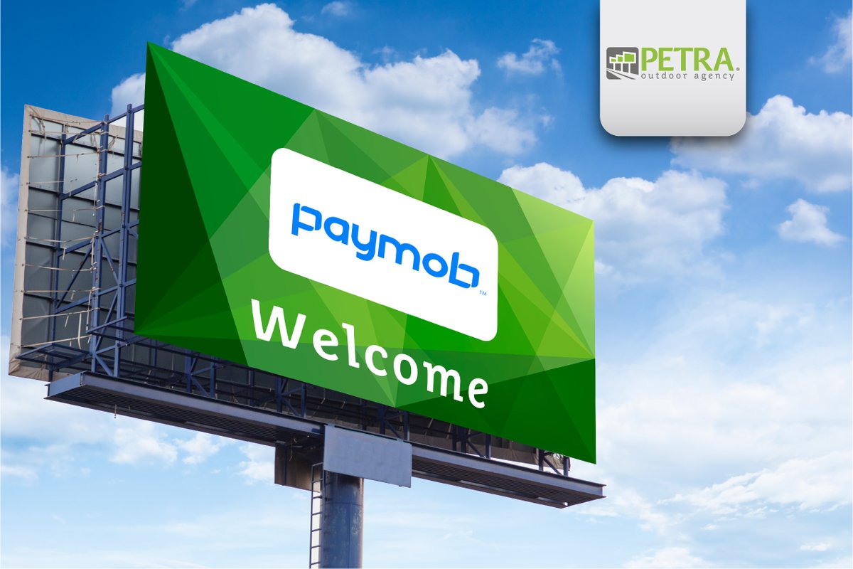PETRA_OOH's tweet photo. A New game changer paving the road to ease and lead the #transformation to #Eeconomy by empowering #smallbusiness and #individuals to receive #online #payments.
Welcome @PaymobCompany &amp; thanks for choosing #Petra_Outdoor_Agency to #manage and #execute your #OOHMedia #Campaign https://t.co/HGBww0ivO0