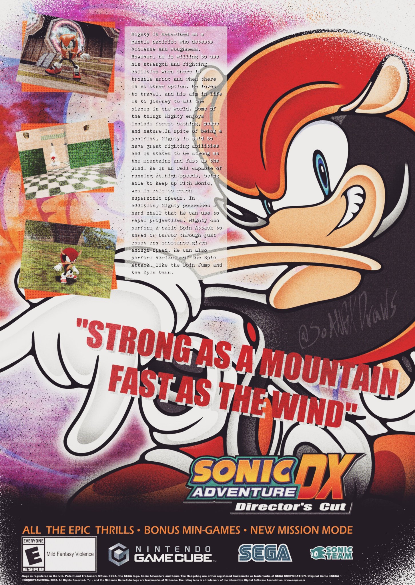ANGX (animator In training) on X: Ah yes Mighty The Armadillo png