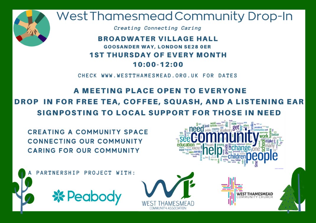✴️✴️ D-2 ✴️✴️
📆 ➡ 04 August (Thursday)
🕙 ➡ 10:00 to 12:00
🏠 ➡ Broadwater Village Hall
 Come and join us for a chat and a nice ☕️ with 🍪 . Will be waiting for you! 😁#community #communityspace #positivesteps #communityhub #communityfirst #communitysupport #chat #coffeetea