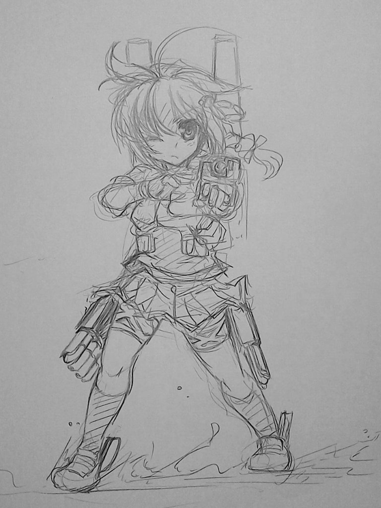 時雨さんチョイス。改二も改二で思い入れはあるんです。改二実装もケッコン()もリアルタイムでしたので。 