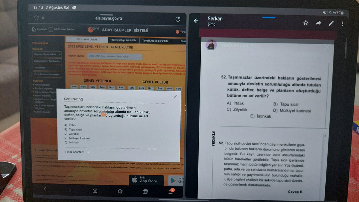 Yediiklim Yayınları’nın soru kitapçıklarında çıkan bazı soruların, KPSS sınavında “birebir aynen” sorulduğu ortaya çıktı;

#kpssdeikincifetoskandalı