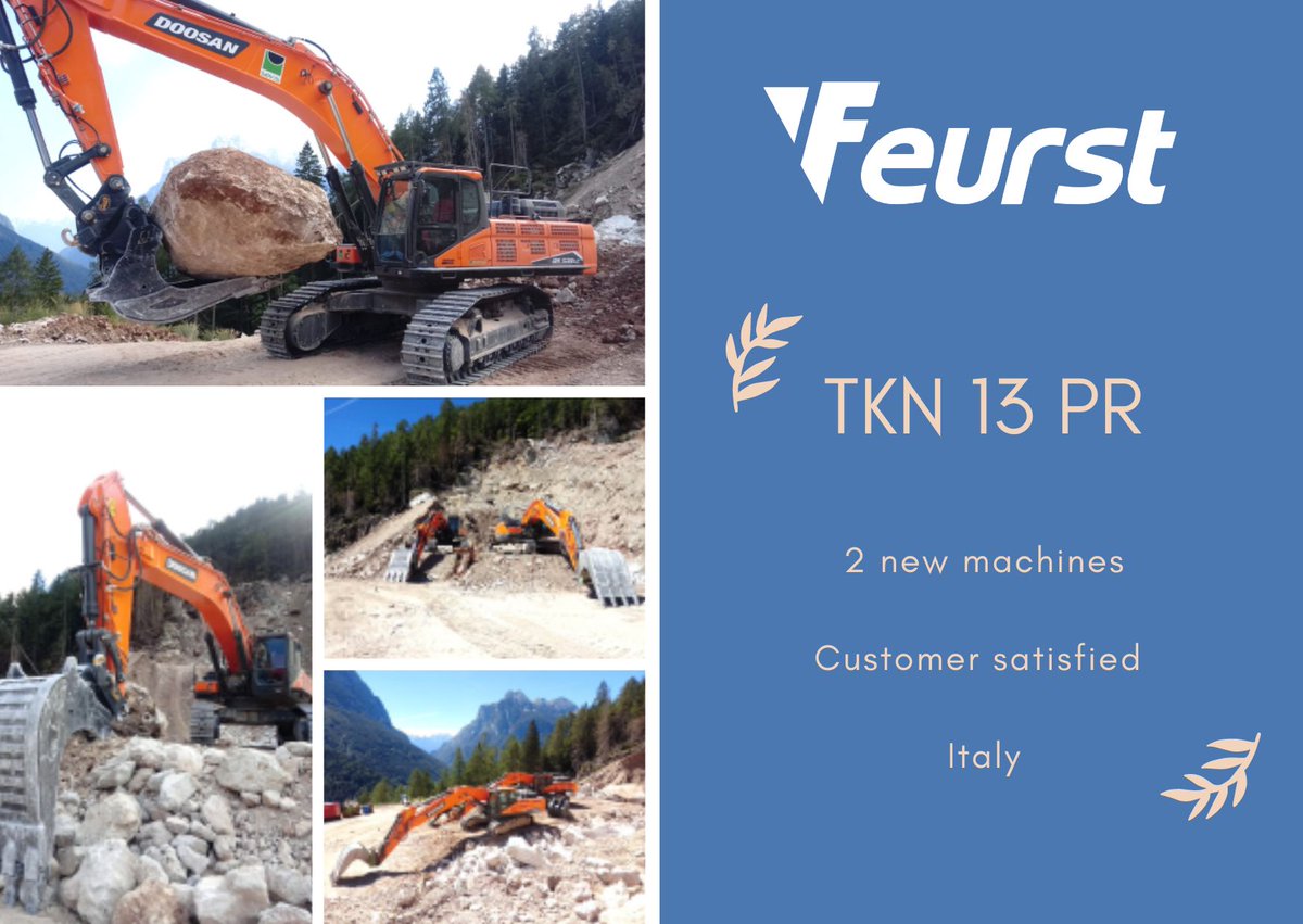 Feurst_Safe's tweet photo. 🌍 Go to Italy 
The customer is satisfied with Feurst’s products and has renewed its confidence by equipping 2 new machines with the Turnkey TKN13 PR system.

#Feurst #Turnkey #Mining #Construction #GET #bucketteeth #constructionequipment #dentdegodet #earthmoving #madeinfrance https://t.co/E32cTXwNBO
