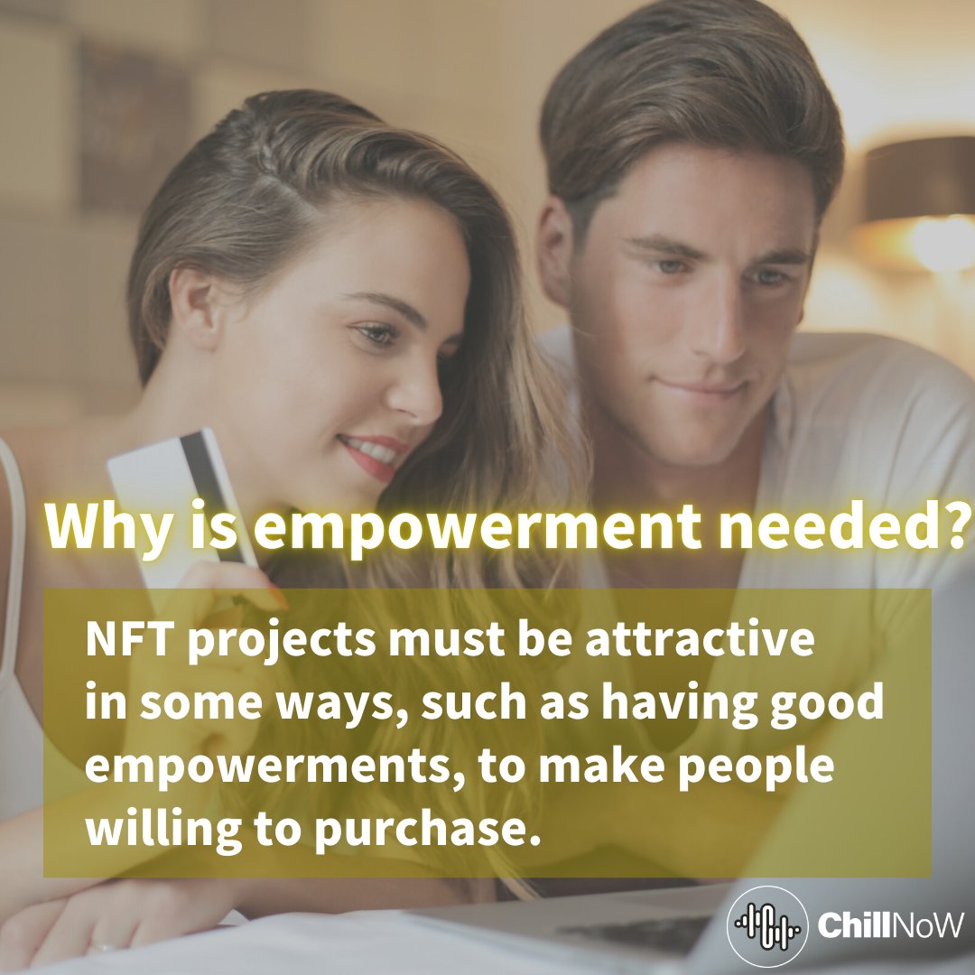 ChillNoW_APP's tweet photo. 💙
#ChillNoWELI5 EP.4🧠

Have you figured out what the empowerment of NFTs is?
Let us explain it to you! 
Follow ChillNoW and join our Discord channel for more info!

👾 https://t.co/13PKFFgPzt

#ELI5 #NFT #metaverse #blockchain #crypto #btc #ETH #playtoearn https://t.co/A7yg8sds9Z