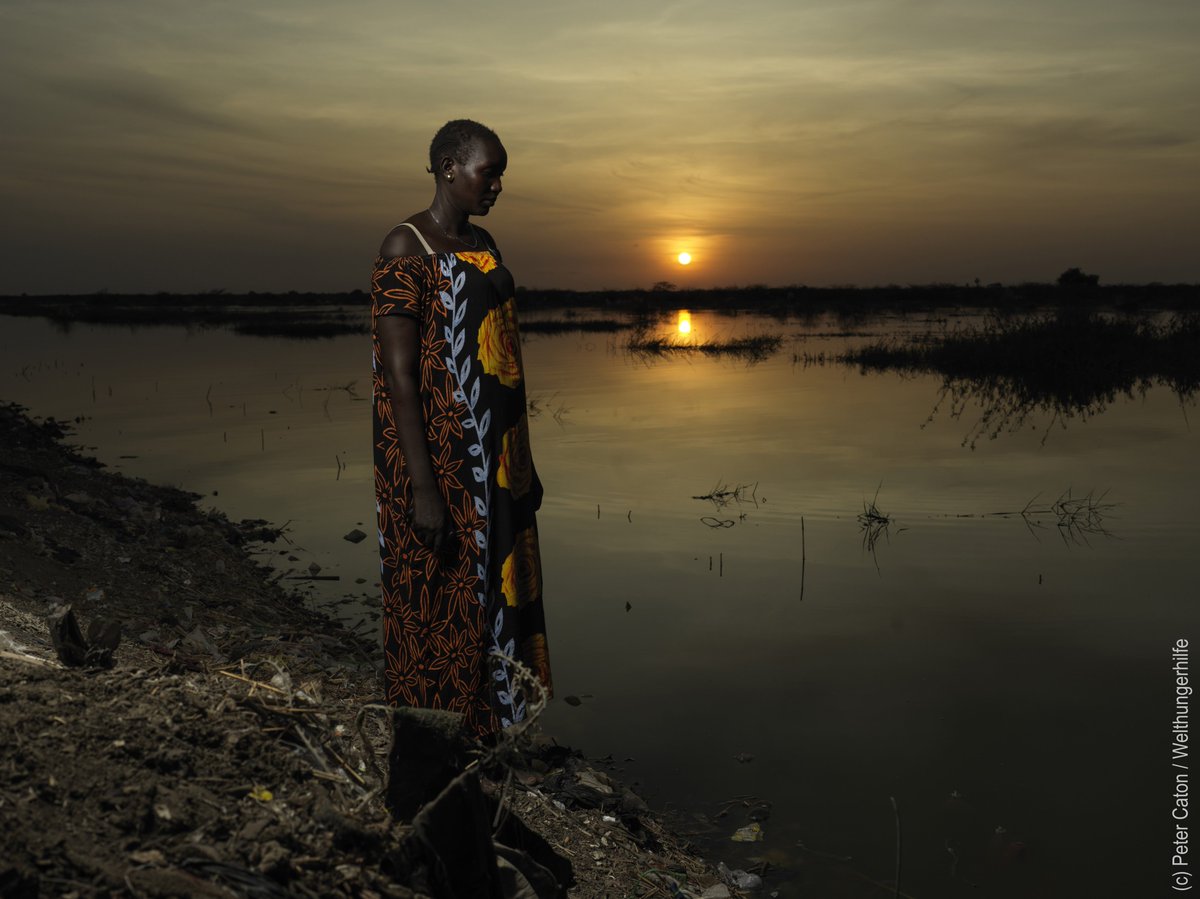 Lack of privacy is a major challenge for women &amp; girls in #SouthSudan when having their period. They need the ability to manage their period safely &amp; with dignity.

"Before we could go to the bush &amp; wash ourselves privately but now after the flood we have to do it in the camp."
