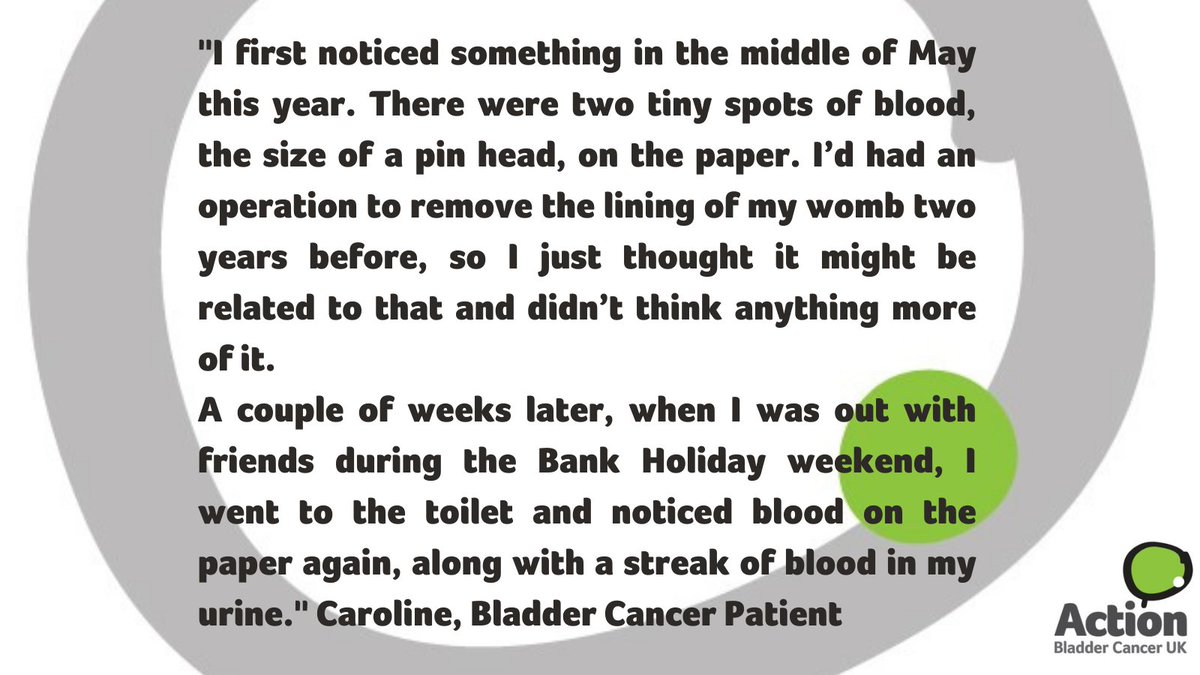 Actionbladderca's tweet photo. Do you know the symptoms of #bladdercancer? Symptoms in women can be trickier to notice, leading to women sometimes being diagnosed later. Read  Caroline's story to hear about her experience:-
https://t.co/2SoHZ6RjnX https://t.co/bndSCwBdsk