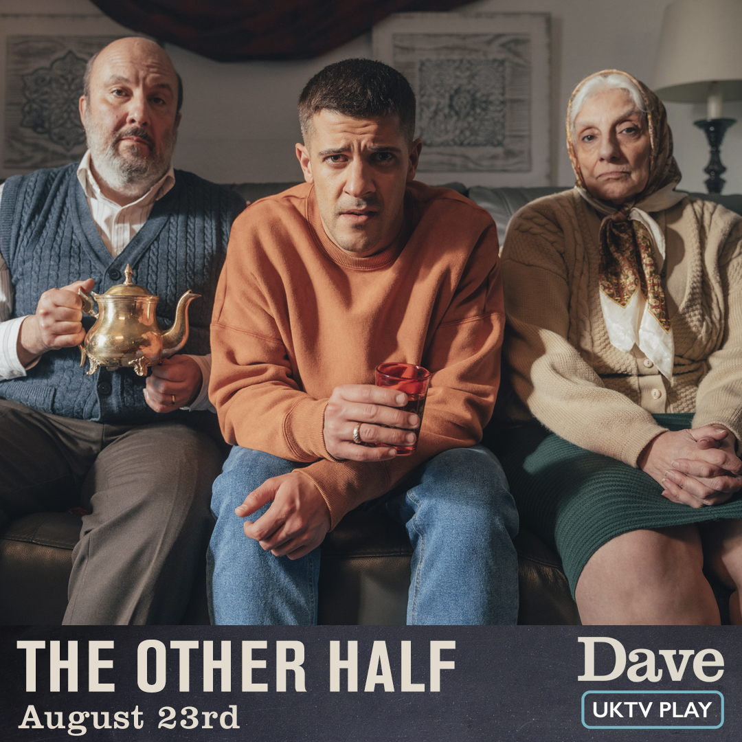 The Other Half will premiere on August 23rd from @Kate__Reid and Zak Ghazi-Torbati and executive produced by @RomeshRanga and stars @VahidGold alongside @PaulChahidi, Samantha Spiro and Justin Edward!