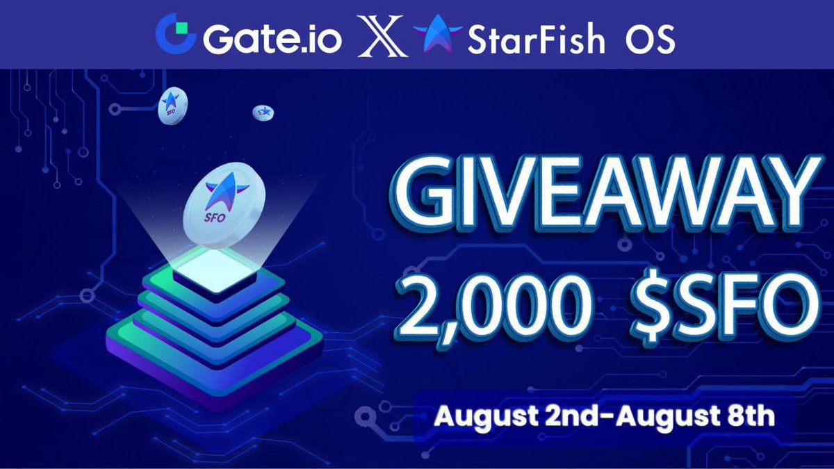 🎁2000 $SFO Giveaway

How to Participate❓
1️⃣ Follow @Gate_Nft
2️⃣ Follow @StarfishOS
3️⃣ RT
gleam.io/5chz8/2000-sfo…

⏲️Aug 2nd - Aug 8th

🥳Prize:10 Winners with 2000 $SFO in total