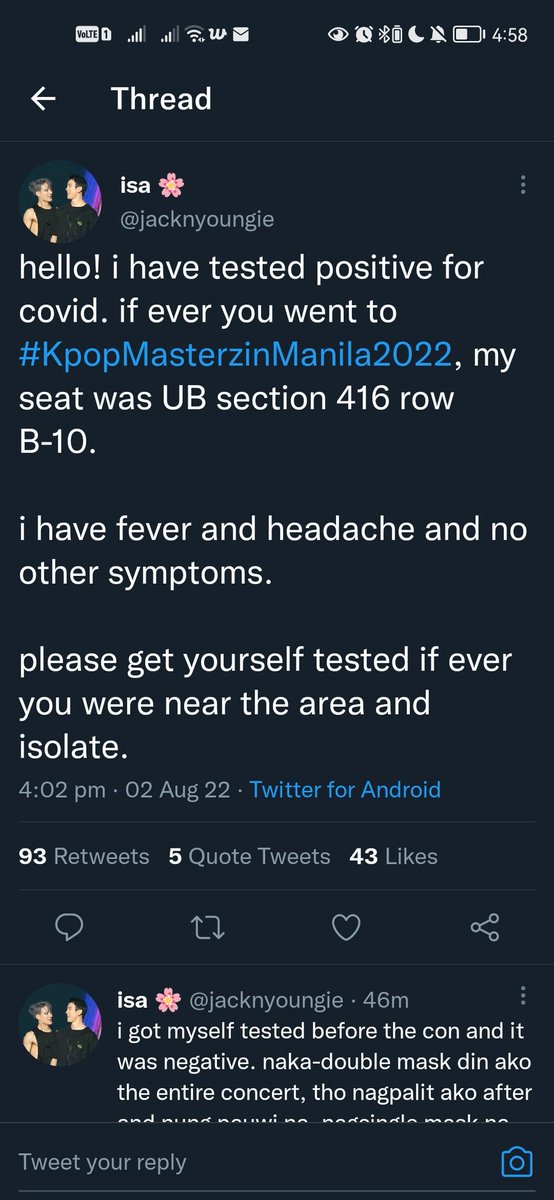 nabishop21's tweet photo. ❗Shipping Update❗

I attended #2022KpopMasterzInManila last friday 7/29/2022 and Im seeing some of the atendees of the said event already tested positive for covid. For everyone's safety I will also get myself tested first and I'll continue shipping after I get the result https://t.co/w5Uhs40kbg