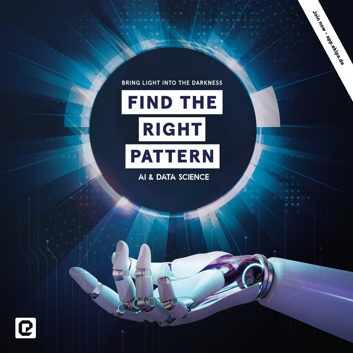 Let's create the sustainable future of AI!
👉app.ekipa.de/programs/ai
The goal of the AI &amp; Data Science Innovation Program is to find the right pattern and prove that AI can do better! 
#ai #datascience #findtherightpattern #Sustainability