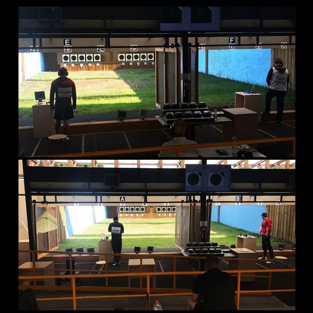 ArmySportASCB's tweet photo. Very best of luck to Army Shooting's
Sgt Sam Gowin, @16RegtRA
Pte Elliot Bromfield, @29_RLC
They are currently conducting their Pre-Event Training (PET) then at 1330hrs they will compete in the Rapid Fire Pistol Competition in Suhl, Germany.
#Troops2Target #BritishArmySport https://t.co/XCZjlHGPIl