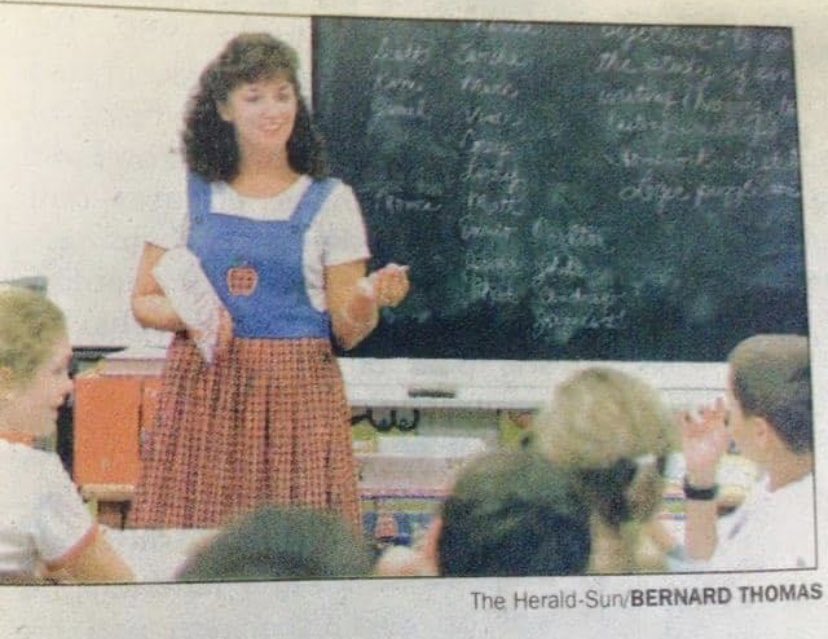 First teacher workday! Here I am circa 1997 when I said I loved teaching so much I would “do it until I’m 60.” Reached that goal and then some…Here we go, 7th grade!