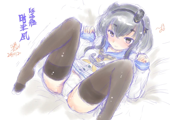 今日ぱんつの日なので
わんどろお題でもあるこの二人を再掲。
#艦これ 