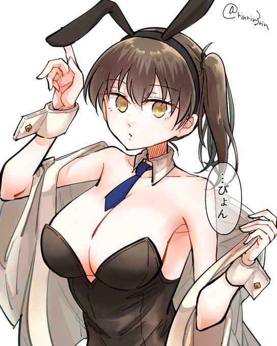 艦これらくがき。加賀さんでバニーの日 