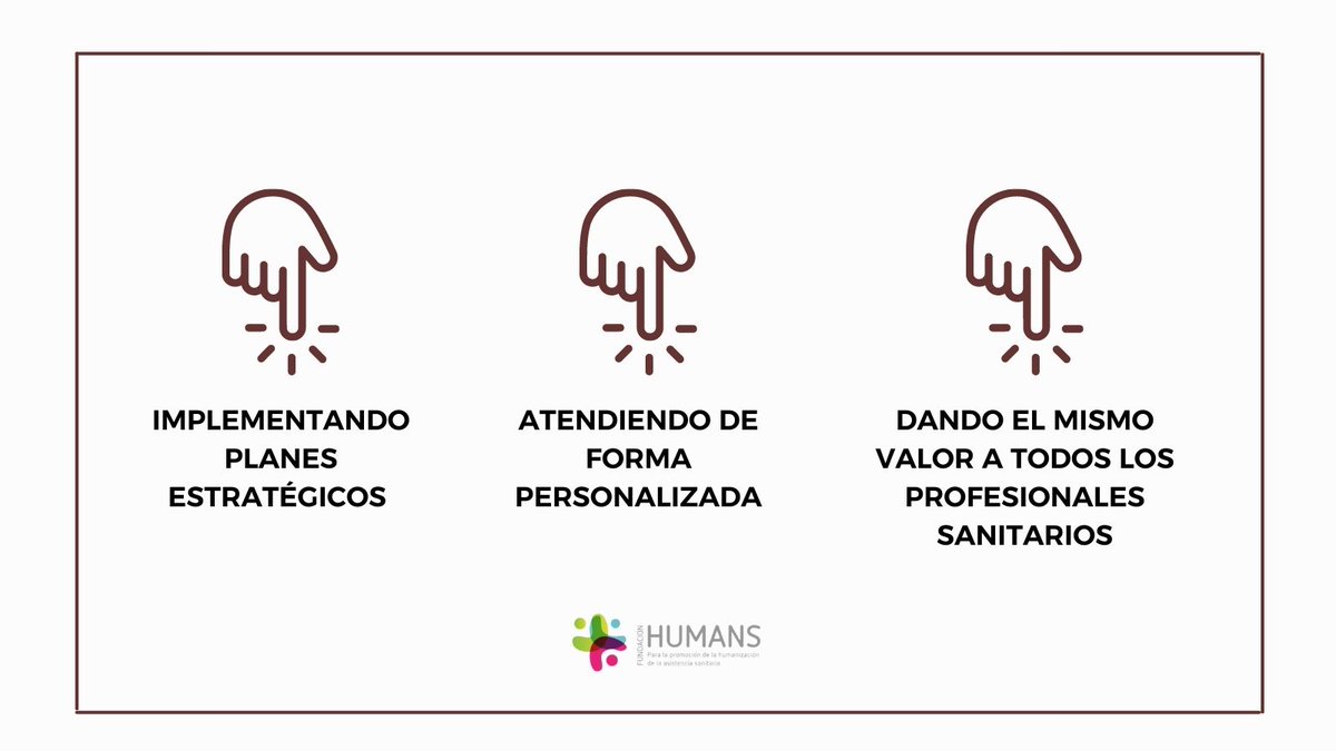 Desde la <a href="/HumansFundacion/">Fundación Humans</a> buscamos una #humanización real.¿Cómo podemos conseguirla?  👇