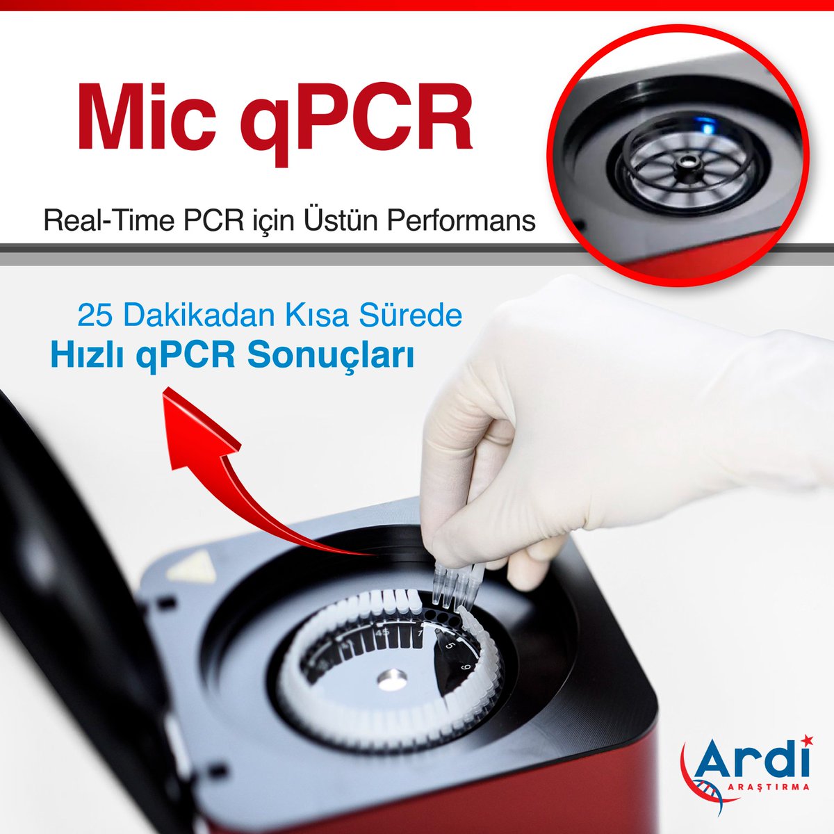 ARDiARASTIRMA's tweet photo. 🔊 Ülkemizde ve Dünyada En Çok Tercih Edilen Real-Time PCR Cihazı; Mic qPCR 🌟✨
🤩 Teklif ve bilgi almak için: info@ardimed.com mail adresimize, mail atabilirsiniz.
#MicqPCR #BMS #molecularbiology #genetics #covid19 #biyoteknoloji #PCR #science #research #DNA #RNA #Laboratory https://t.co/6HCnF9rNVc