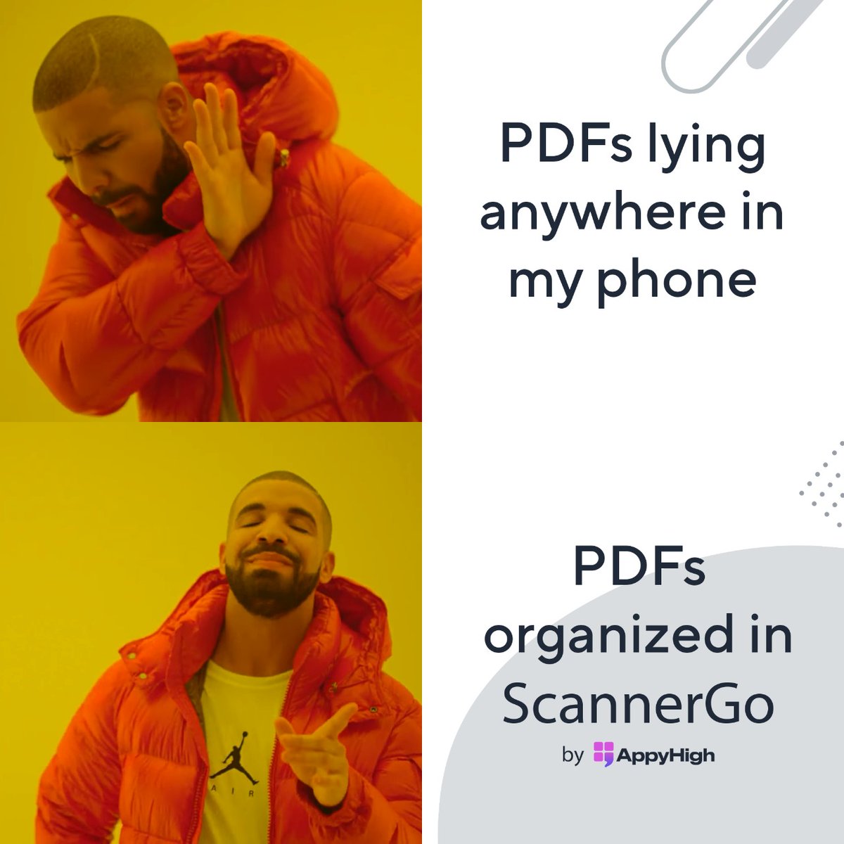 go_scanner's tweet photo. Went from 😖😖😖 to 🤩🤩🤩
.
.
.
.
#scannergo #appyhigh #playstore #documents #pdf #organized #aadhaarcard #pancard #drakememes  #drakes #memesindia #memesdaily #memes2022 https://t.co/e61yb188Wa