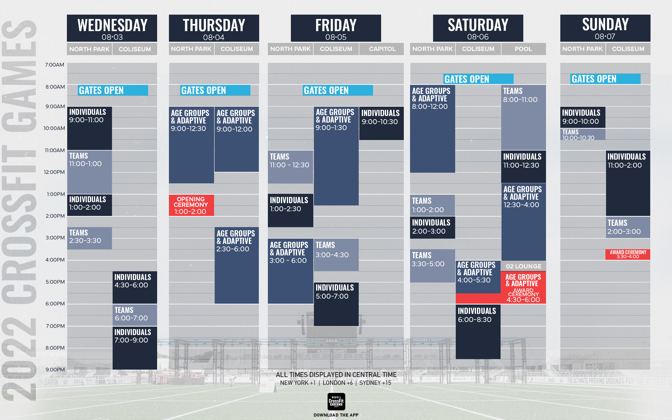 The CrossFit Games on Twitter to Games week. Here is an