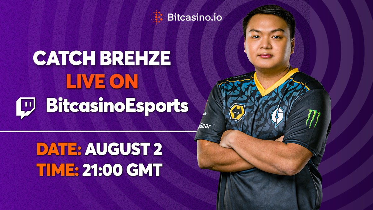CSGO lovers, this one&#39;s for you!

@Brehze will be streaming LIVE on Bitcasino ESports Twitch! &#128521;

Don&#39;t forget to tune in to our Twitch channel &#128073; 

