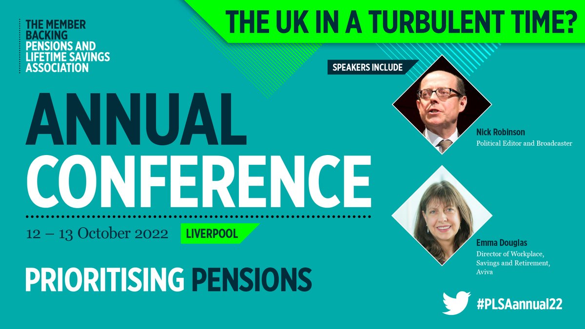 PensionsUK_'s tweet image. Leading political editor &amp;amp; broadcaster @bbcnickrobinson joins us at @ThePLSA Annual Conference this October to examine potential outcomes for the government, the economy, and our citizens.

ow.ly/vucP50K9mAS

#PLSA #pensions #PensionsTogether #PensionsPolicy #PLSAannual22
