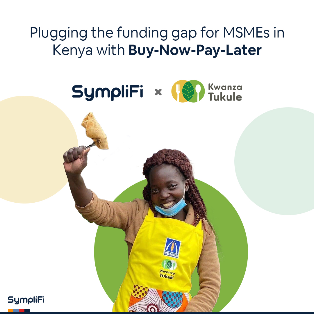 Symplifing's tweet photo. We’re partnering with Kwanza Tukule in Kenya to plug the funding gap for MSMEs with Buy-Now-Pay-Later.
#symplifi #partnership #kenya#uk #eu #nigeria https://t.co/ONJ0e0WyZZ