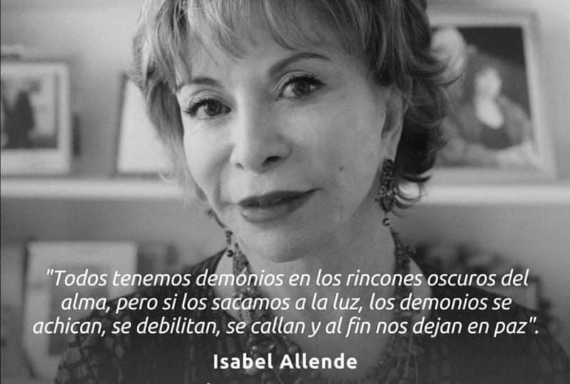 En recuerdo de #IsabelAllende, que hoy celebra su aniversario. Felices 80 años.