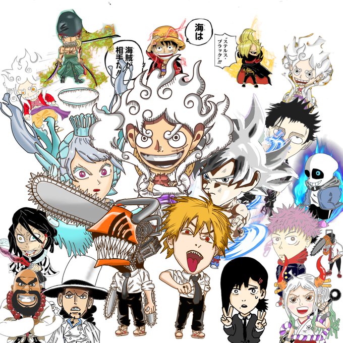 ジャンプチ風のtwitterイラスト検索結果