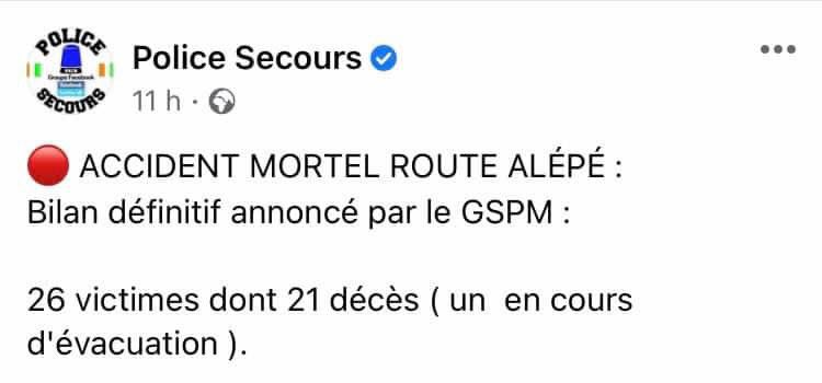 Nous en appelons à plus de vigilance sur nos routes. Courage à toutes les familles endeuillées😭🙏 
#prudence
#courage