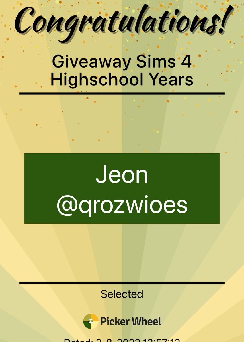Alright the winner for the Highschool years giveaway is drawn and it's... <a href="/qrozwioes/">Jeon</a>! Congratulations, please send me a message and claim your prize!🥳