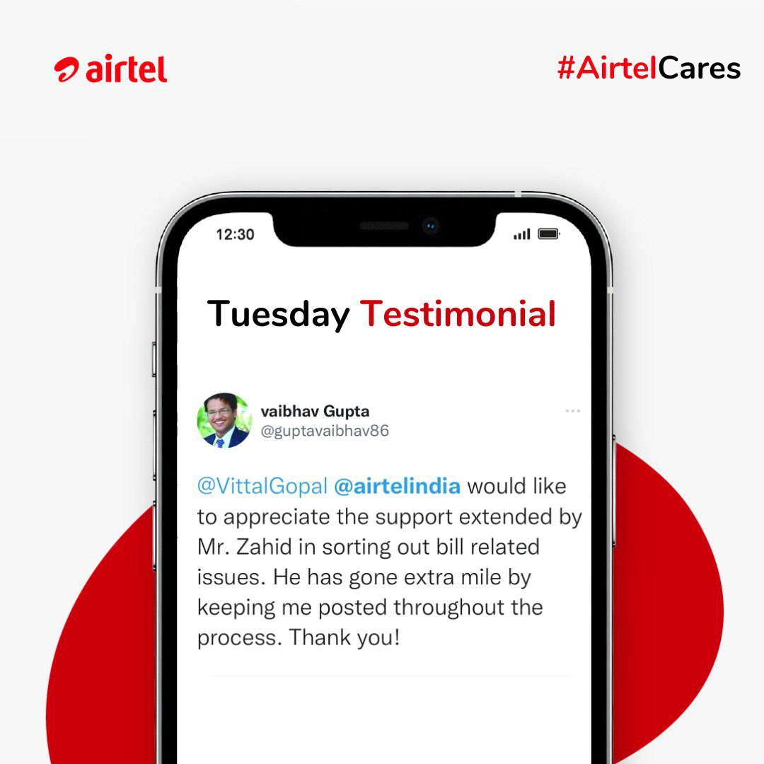 Airtel Cares tweet media