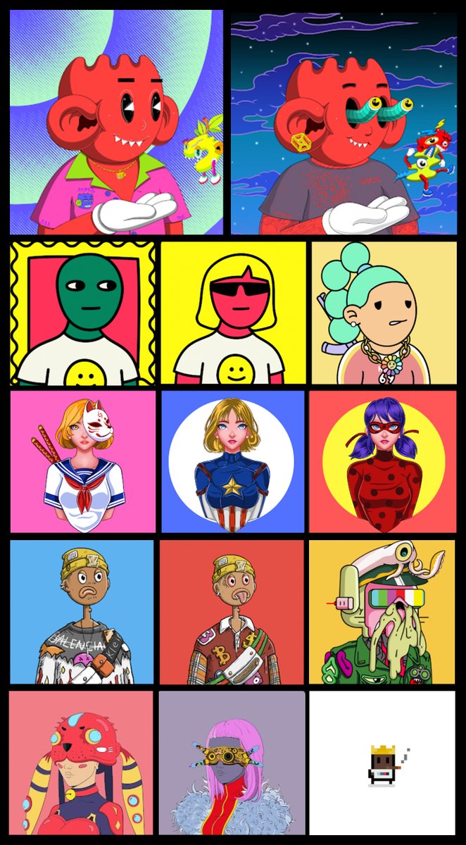 LBarros305's tweet photo. LOVE MY NFT @opensea COLLECTION! 
@AtomoKidsPJB @therandomsnft @thehoodlesnft @PrincessOf_NFT  @CallUsMisfits @doobots_nft @BittiesNFT 
#NFTCommunity #nftcollector #nftart #nft https://t.co/3hl9GYS31f