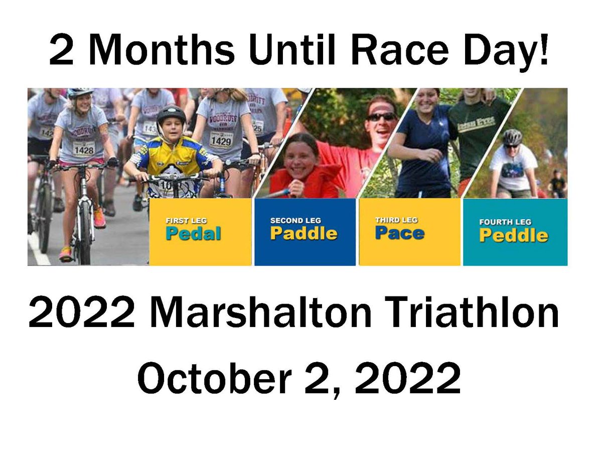 marshlton_tri's tweet photo. The countdown is on!  We're just 2 months away from kicking off a great day with you. 

To beat the price increase TOMORROW to save money and guarantee your t-shirt size, act fast and register with your teammate TODAY.

#triathlon #westchesterPA #marshalton https://t.co/vgND7uBp48