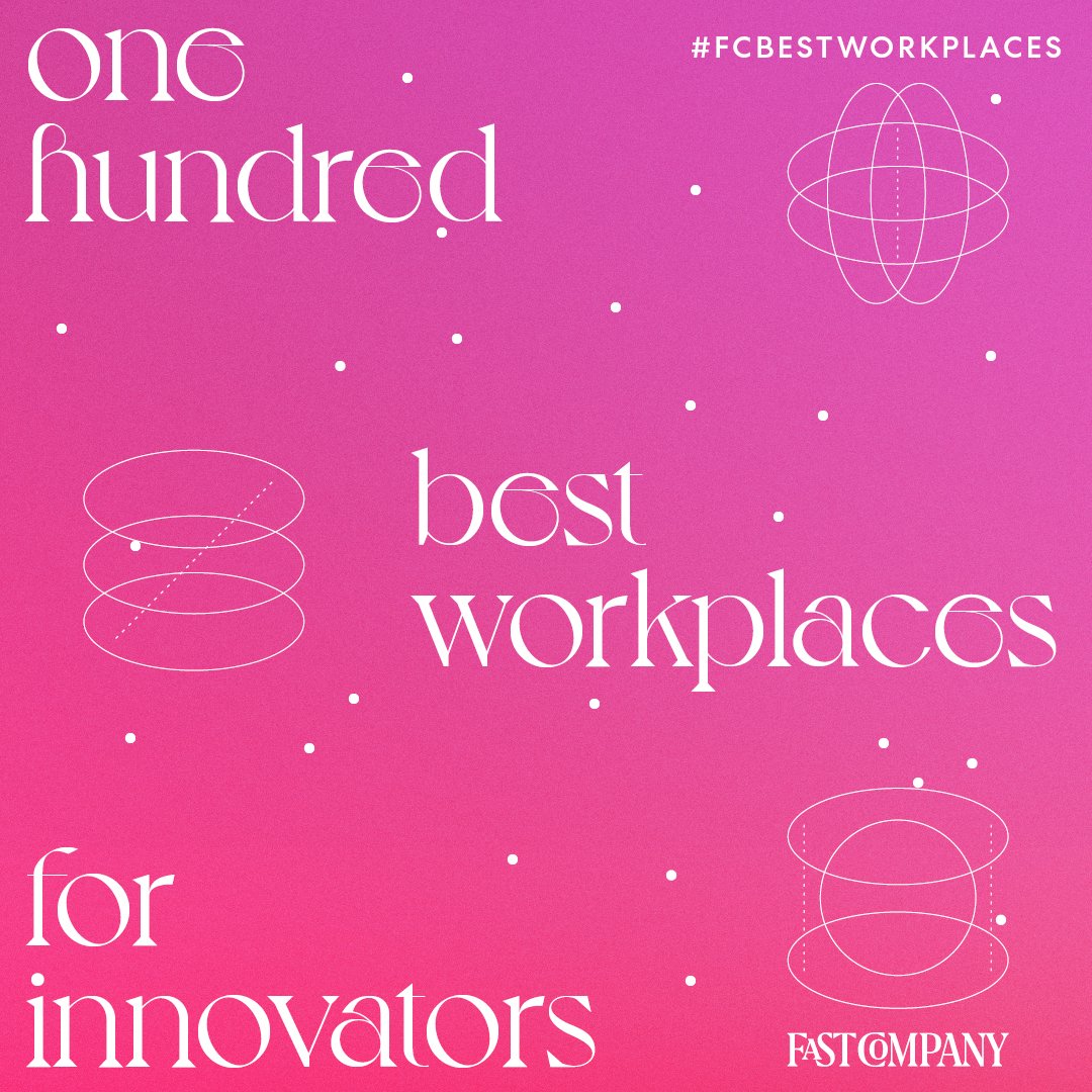 Fast Company's list of 100 Best Workplaces for Innovators recognizes companies that are leaders in promoting and fostering innovation, giving them an edge to attract and retain the best talent.

Here's the list: f-st.co/LsYEZ6y