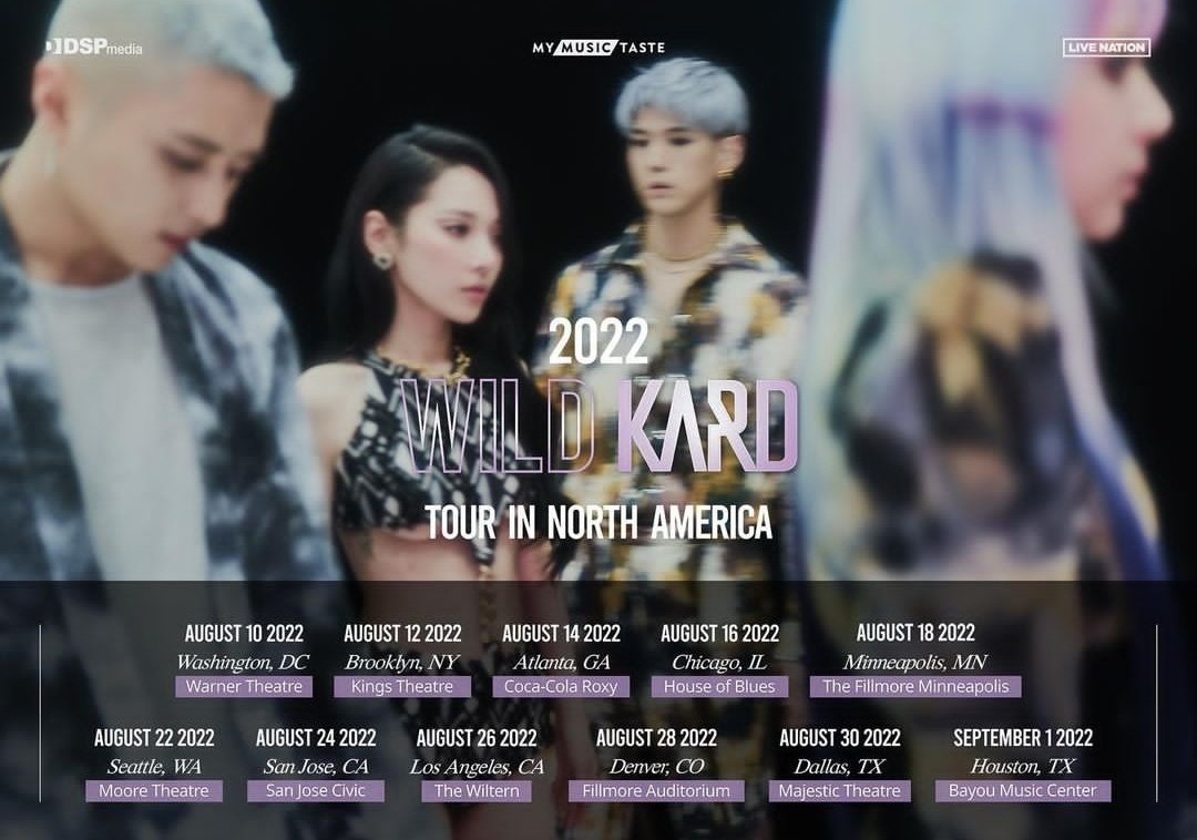 KARD_LATAM's tweet photo. [📢] USA-HidDens!! Inicio unn evento para realizar recomendaciones de lugares en los que KARD deben parar en cada ciudad del Wild KARD. 

Realicen su recomendación usando los #' #For_KARD y #2022_WILD_KARD_IN_USA en tu tweets.

#KARD #카드 @KARD_Official https://t.co/ohGoC1Nrau