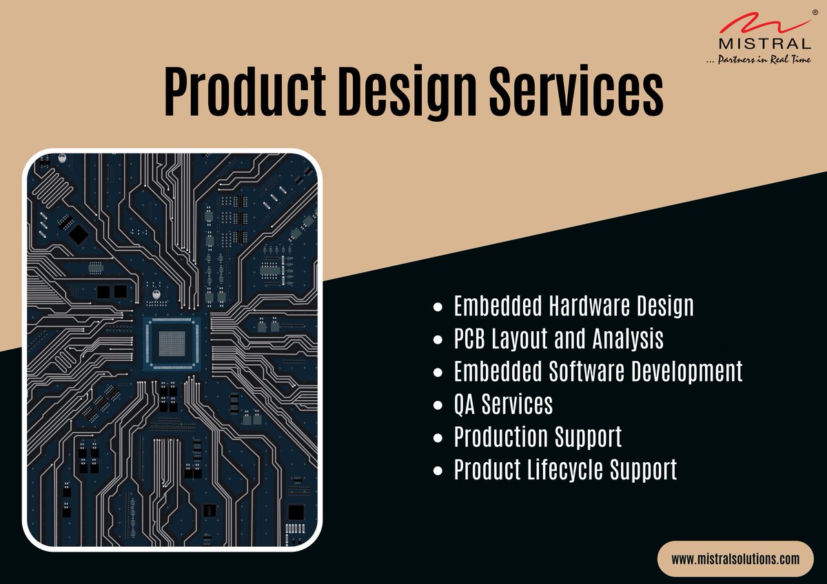 MistralSoln's tweet image. We provide complete end-to-end Embedded Product Design Services from concept to deployment – we have helped customers deploy 100+ commercial products - bit.ly/3zrLI1L
#productdesignservices #embeddeddesigns #PCBLayout #softwaredevelopment #QAServices #mistralsolutions