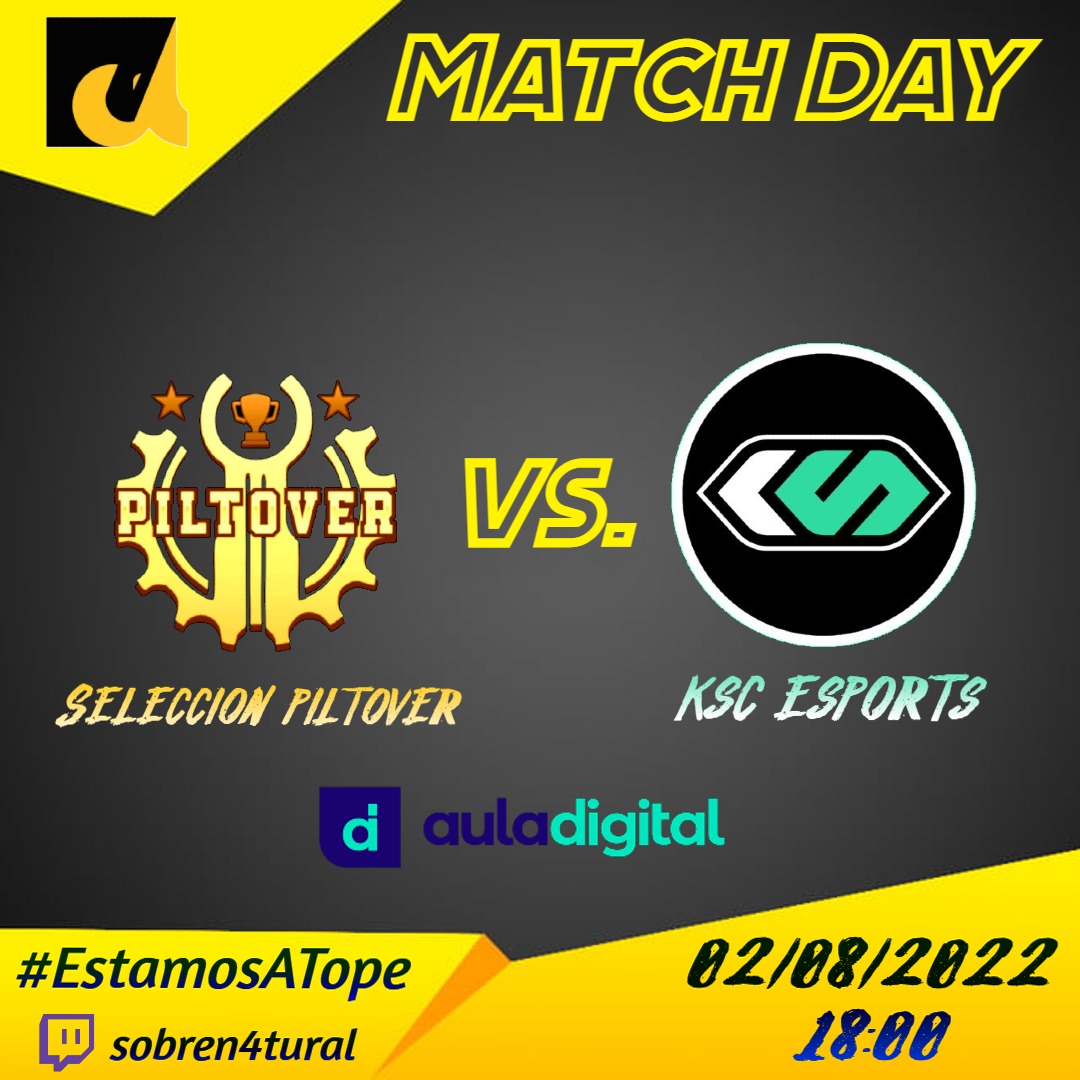 LigaPiltover's tweet photo. ¡Aviso a navegantes! ¡Hoy juega la Selección Piltover!
Tercer partido y último de la primera vuelta de la @UnionLeague3, nos enfrentamos a @KCSesports a las 18:00.
Lo podréis ver en el canal habitual, en https://t.co/KrBhs4mKbd
#EstamosATope https://t.co/gd5NhZ88eC