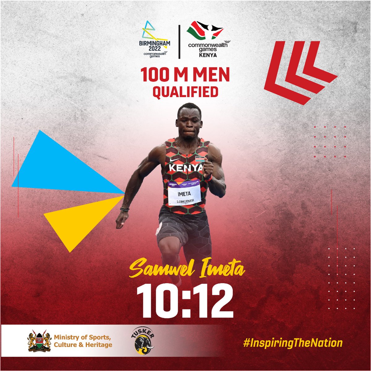 Congratulations  🇰🇪🎉 👏🏾 

“Aaaaand it’s a Personal Best for Samwel Imeta with a 10:12 to qualify for the semi-finals.😍

#TeamKenya 
#Inspiringthenation  (via @OlympicsKe)