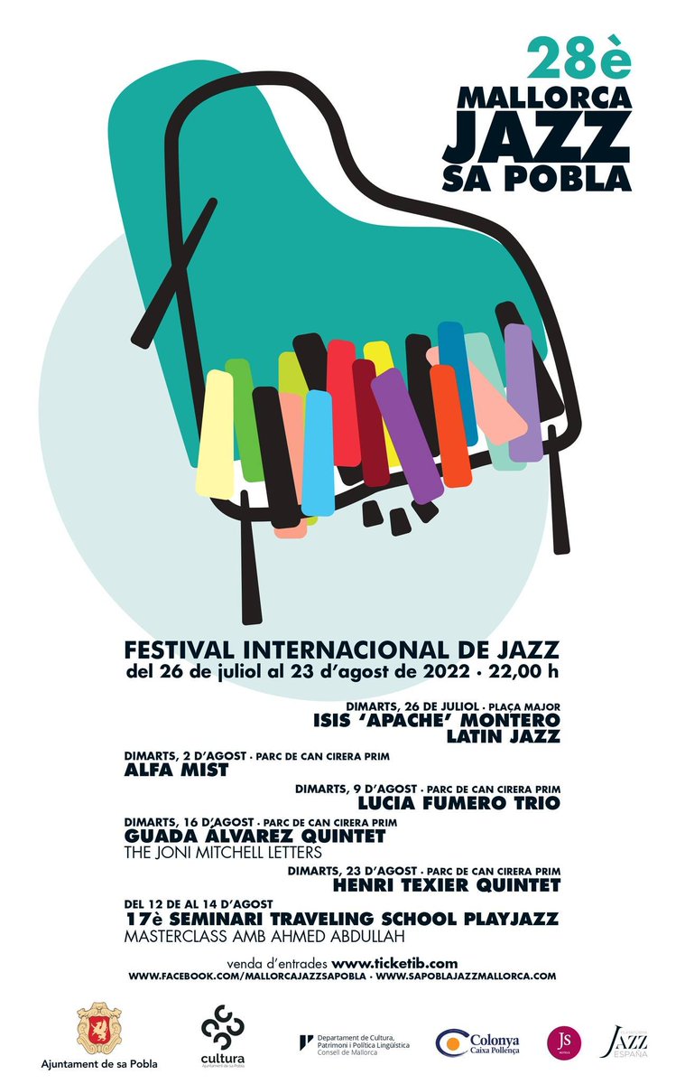 Resulta que avui toca @AlfaMist al Festival de Jazz de Sa Pobla 🤩🤩🤩