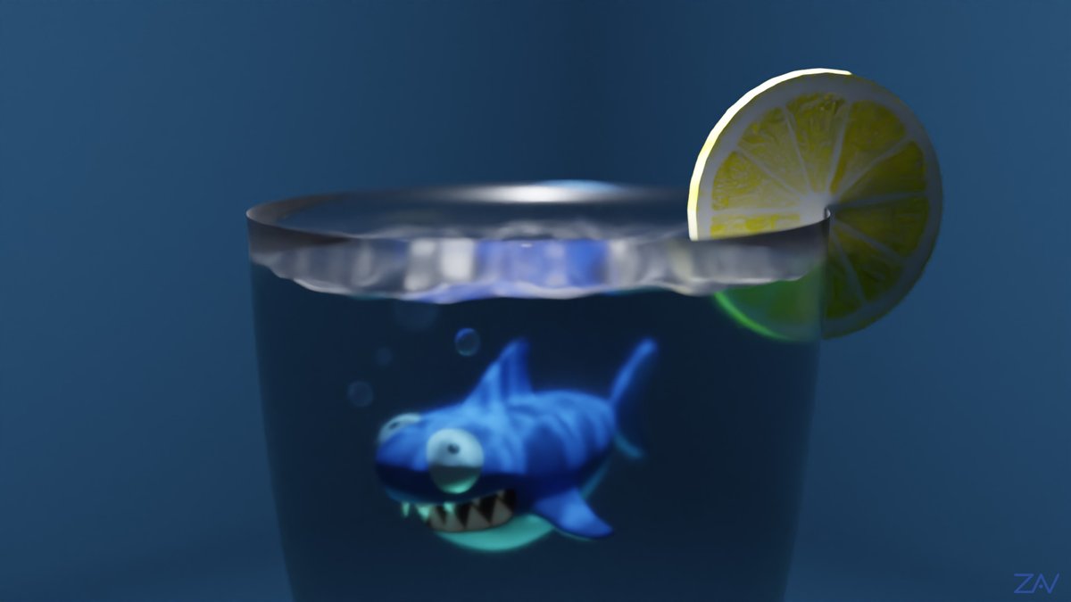 monkeyzav's tweet image. Testing caustics with this little shark.
Made for the week challenge of @Oh_Mykol 's discord (check his awesome blender youtube playlist by the way).

#b3d #Blender3d #blenderart #blendercommunity  #shark